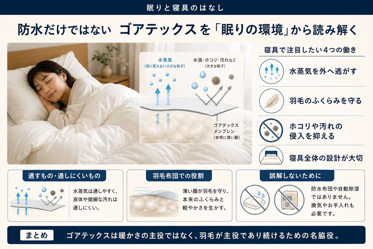防水だけではない―ゴアテックスを「眠りの環境」から読み解く
